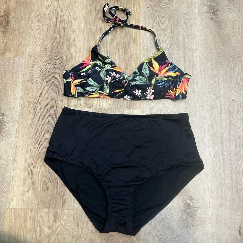 Kona Sol Black Swimsuit Bottoms